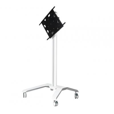 Flat Screen Trolley With Flip Rotation White